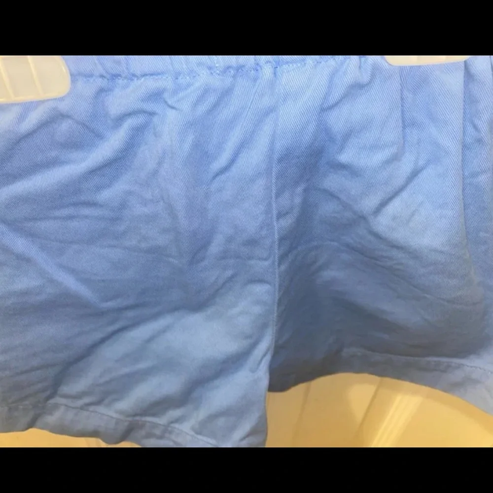 Zara Girls Blue Paperbag Waist Shorts Size 6 116cm Pull On